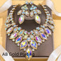 European And American Luxury Leaf Necklace Suit
