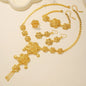 Bridal Necklace Earrings Hollow Carved Jewelry