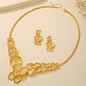 Bridal Necklace Earrings Hollow Carved Jewelry