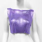 Women's Metal Sequins Top Sweet And Spicy Style Vest