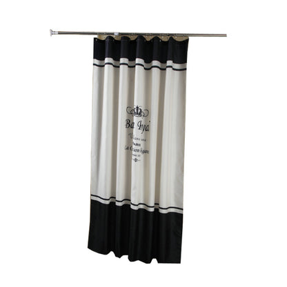 Waterproof Shower Curtain Spring Spun Polyester Shower Curtain