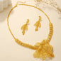 Bridal Necklace Earrings Hollow Carved Jewelry